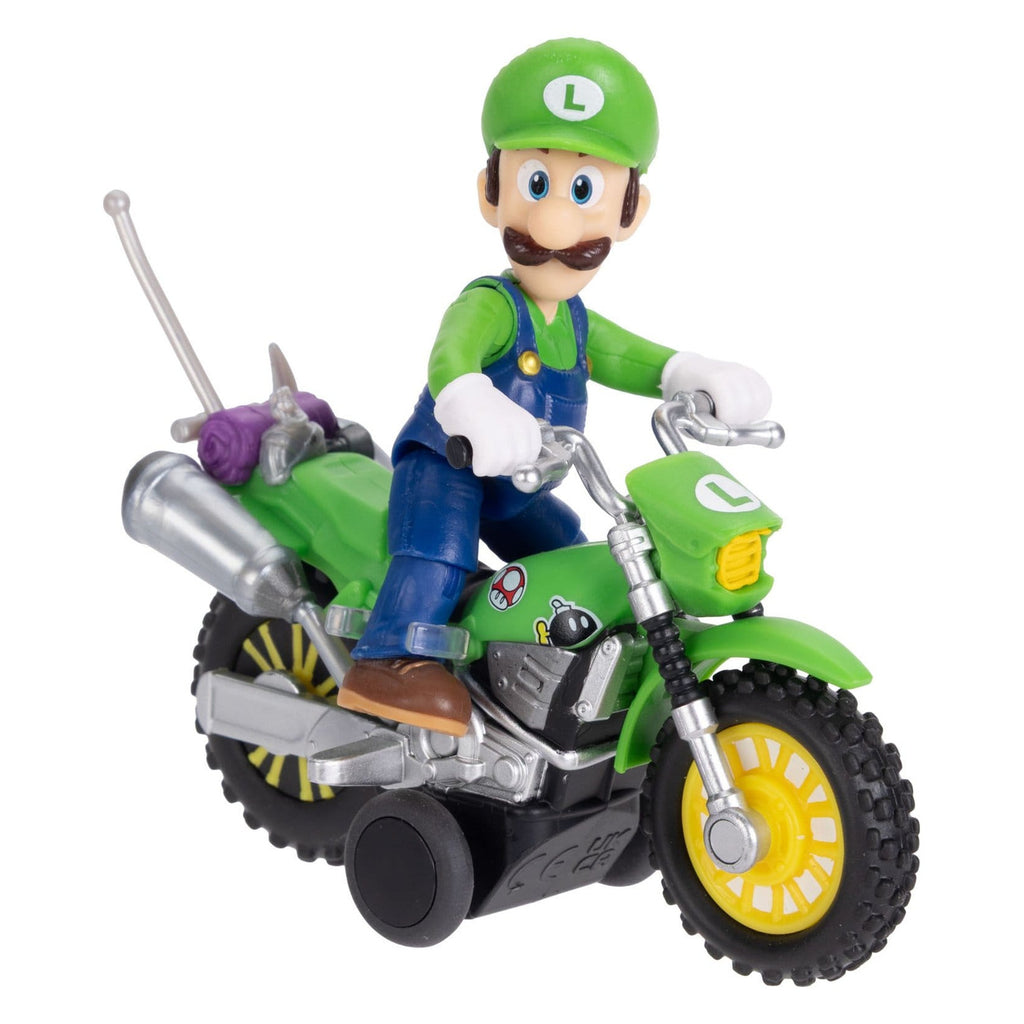 Product image Super Mario Galaxy Movie – Luigi Action Figure with Motorcycle