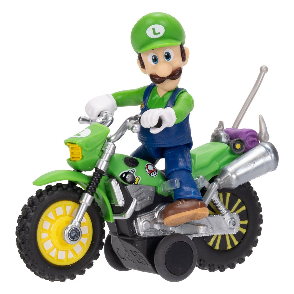 Product image Super Mario Galaxy Movie – Luigi Action Figure with Motorcycle