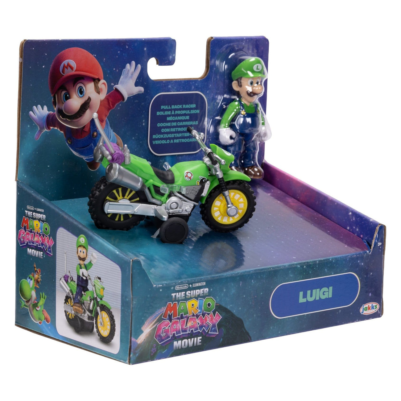 Product image Super Mario Galaxy Movie – Luigi Action Figure with Motorcycle