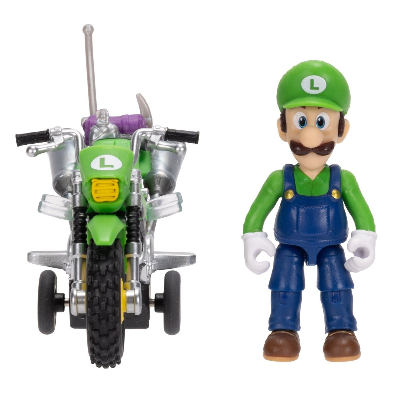 Product image Super Mario Galaxy Movie – Luigi Action Figure with Motorcycle