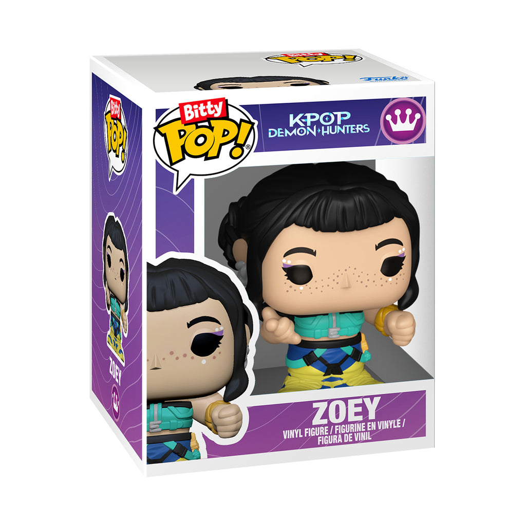 Zdjęcie produktu KPop Demon Hunters – Diorama sceniczne Zoey Funko Bitty Pop