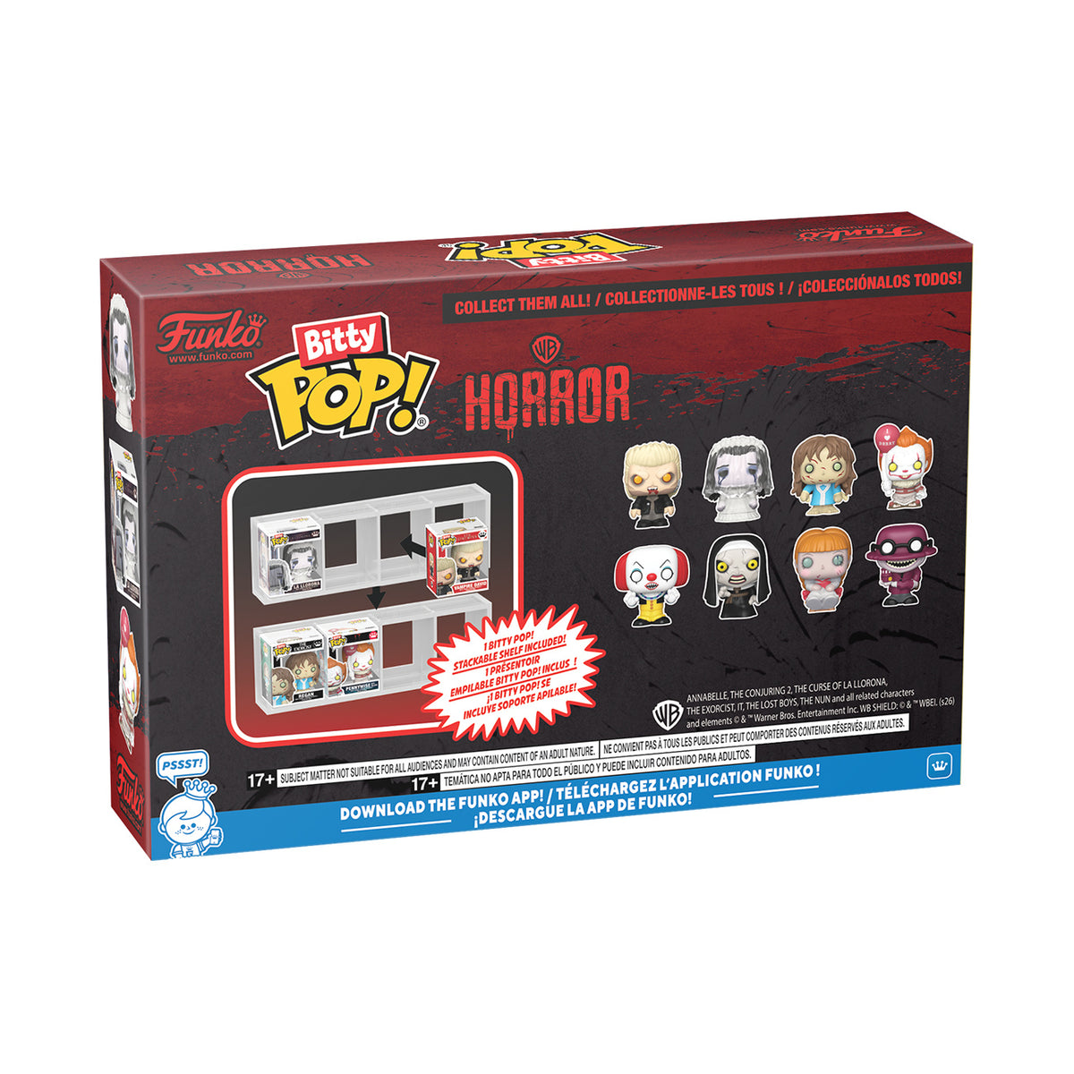 Zdjęcie produktu To Stephena Kinga – zestaw 4 figurek David Funko Bitty Pop