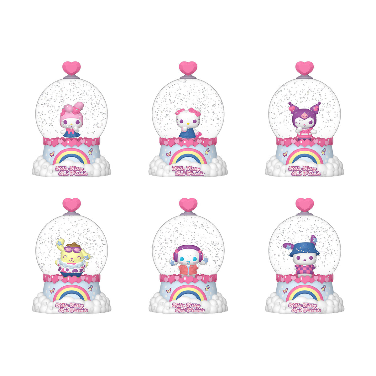 Zdjęcie produktu Hello Kitty and Friends – Mystery Funko Pop Brokatowa Kula Śnieżna Display 12 sztuk