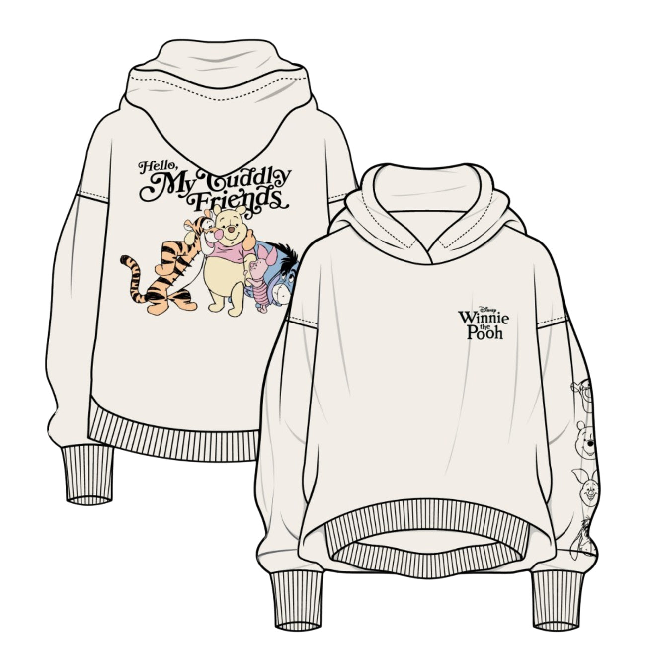 Product image Winnie the Pooh - Friends Hoodie beige