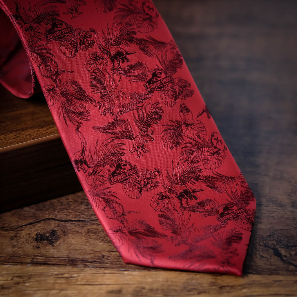 Zdjęcie produktu Jurassic Park - Krawat Red Jungle