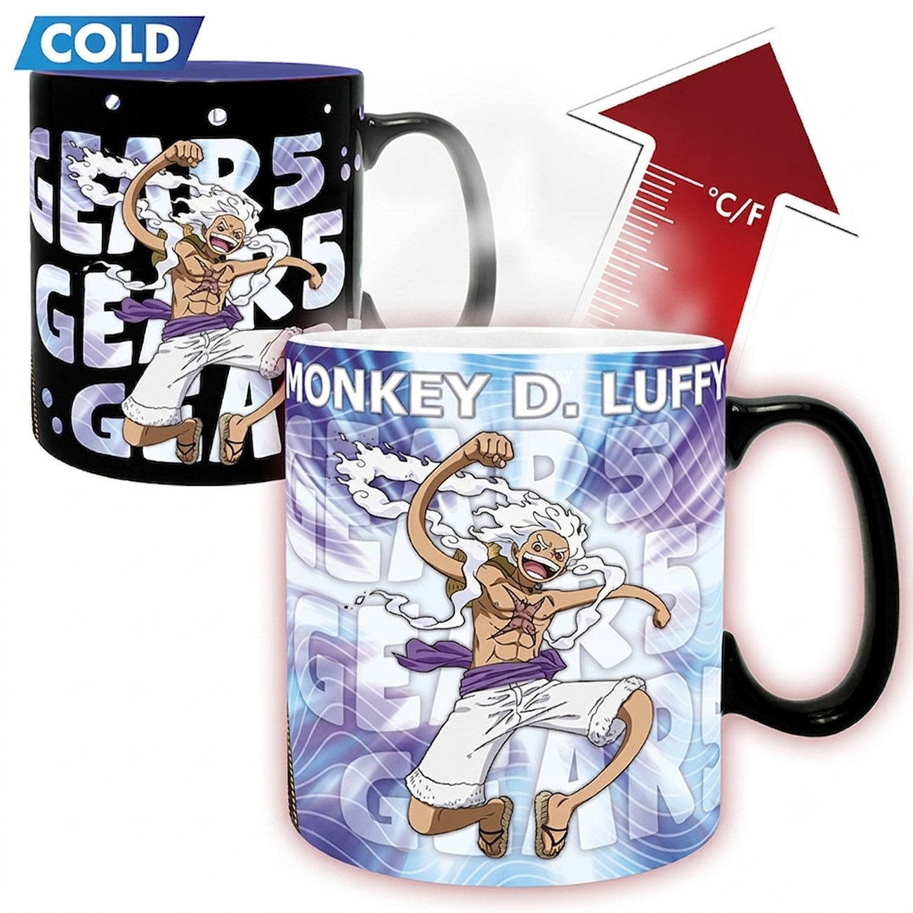 Zdjęcie produktu One Piece - Kubek termiczny Monkey D. Luffy Gear 5