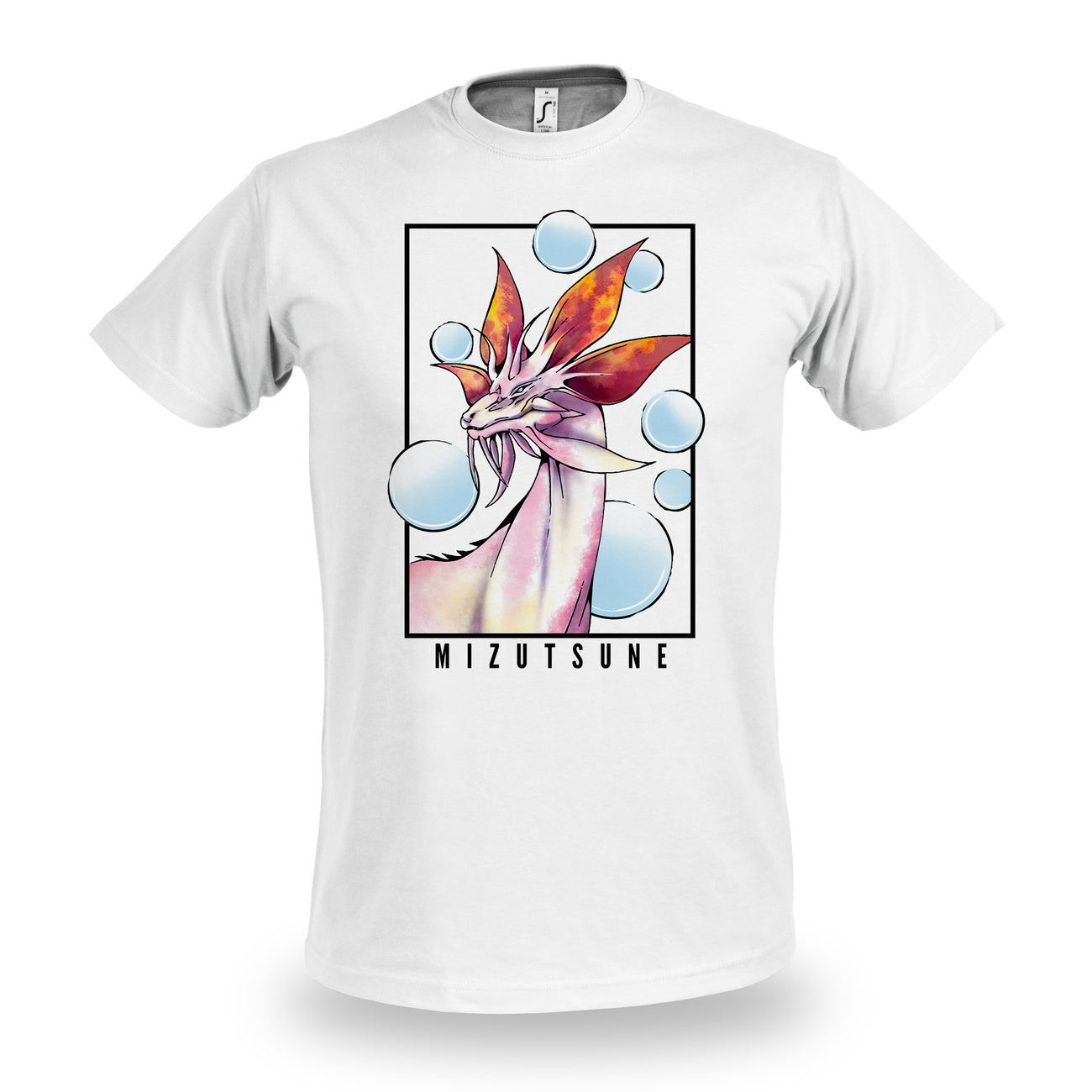Zdjęcie produktu Biała koszulka Mizutsune Limited Edition dla fanów Monster Hunter