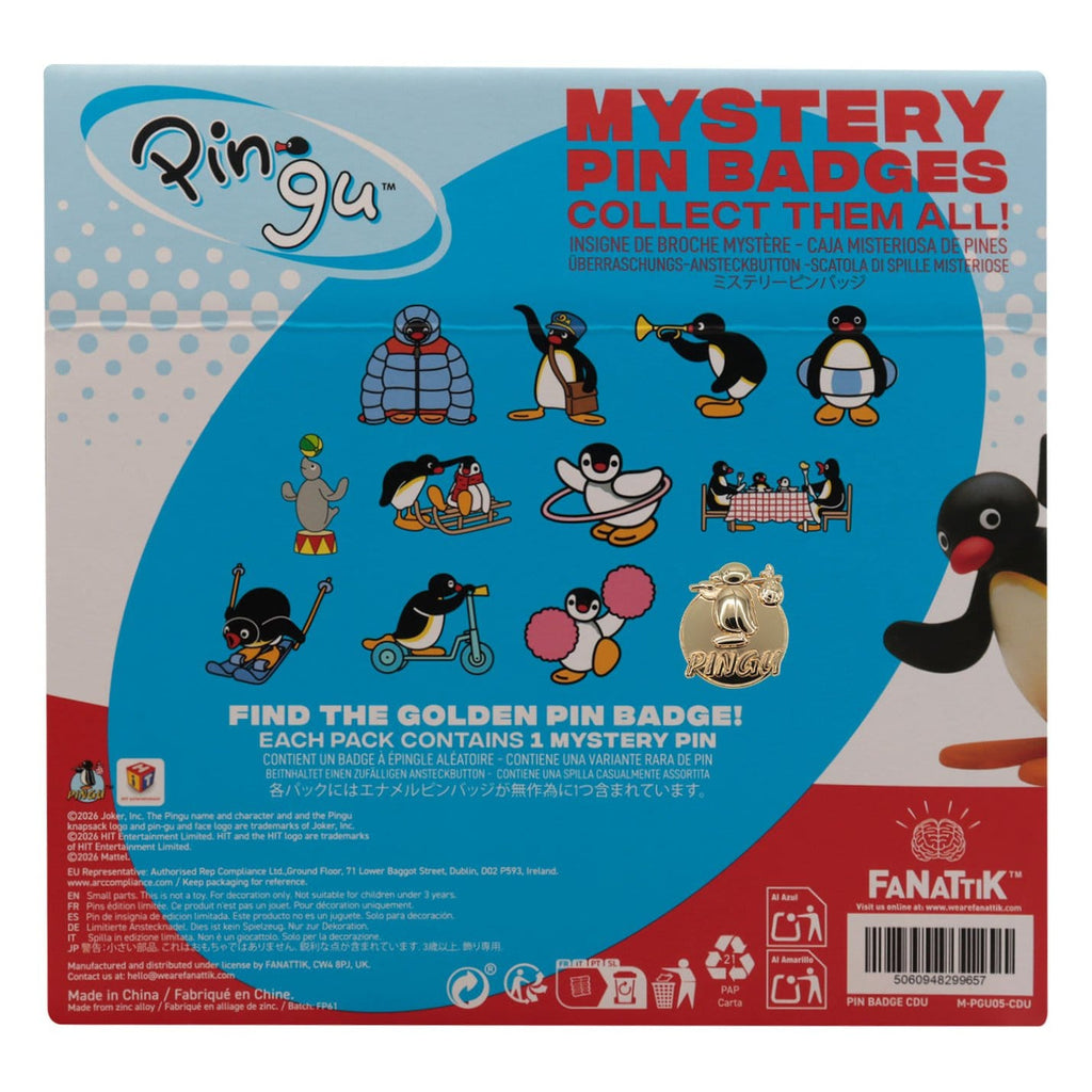 Zdjęcie produktu Pingu - Zestaw 12 tajemniczych przypinek (display)