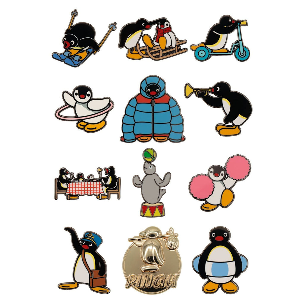 Zdjęcie produktu Pingu - Zestaw 12 tajemniczych przypinek (display)