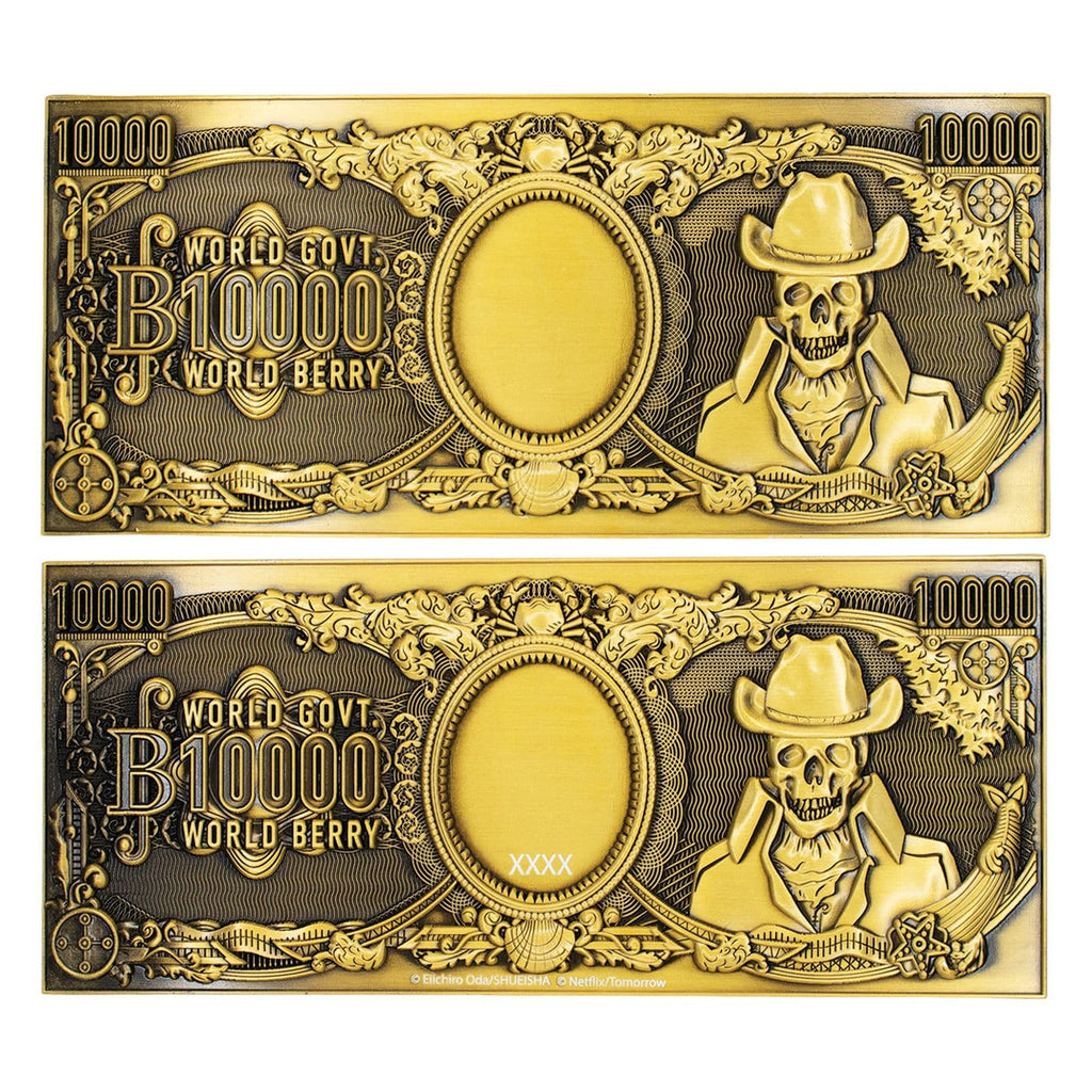 Zdjęcie produktu One Piece - kolekcjonerska replika metalowego banknotu 1000 World Berry