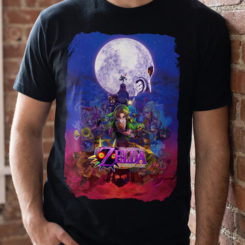 Zdjęcie produktu Zelda - Czarny T-shirt Link Poster