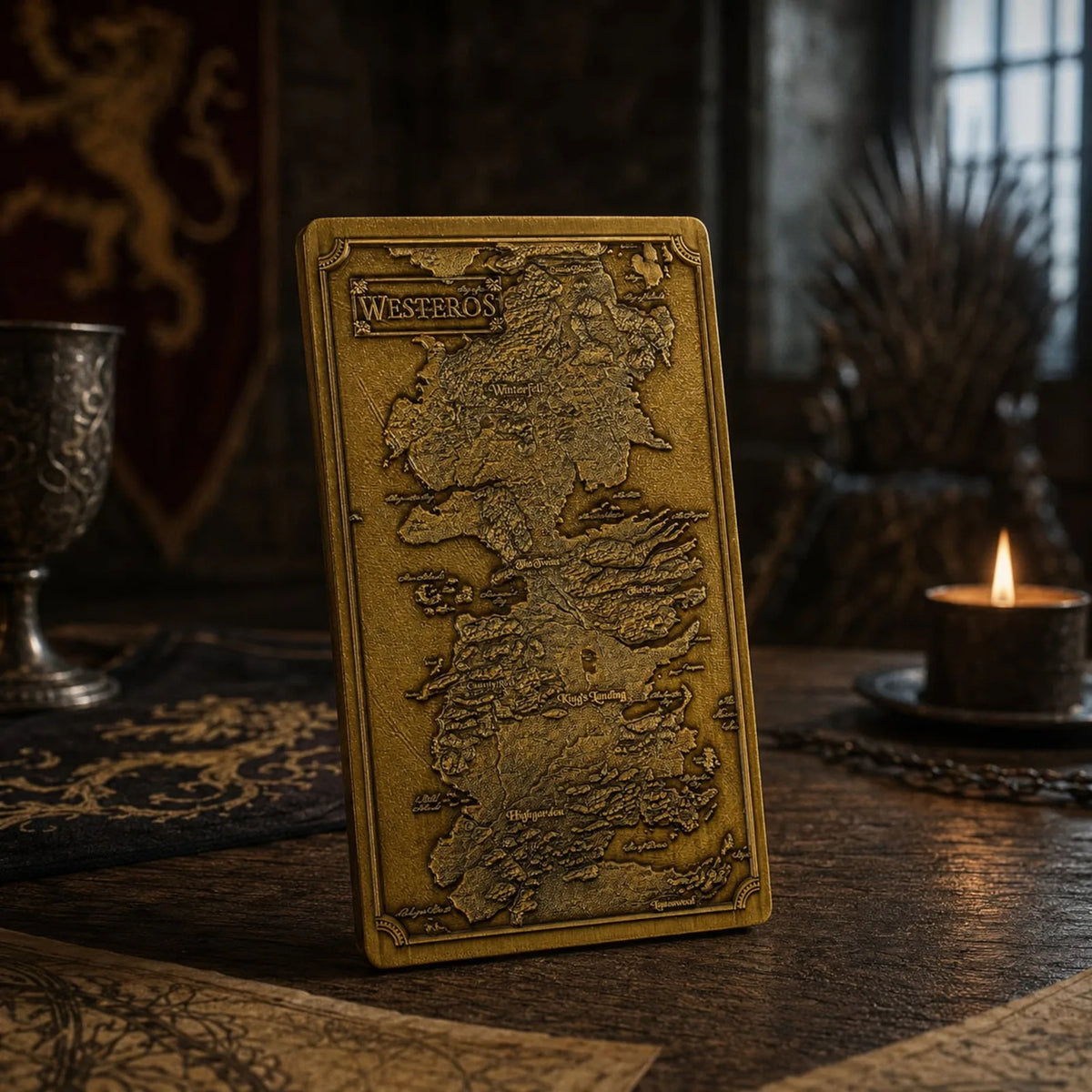 Zdjęcie produktu Game of Thrones - Metalowa sztabka z mapą Westeros