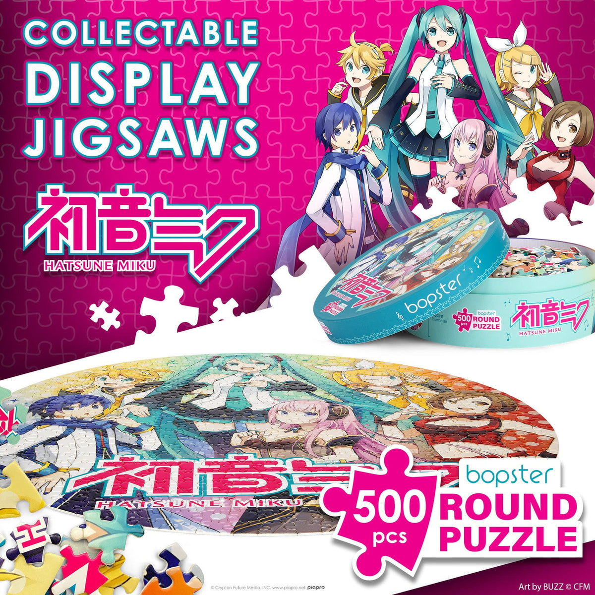 Zdjęcie produktu Okrągłe puzzle Hatsune Miku 500 elementów
