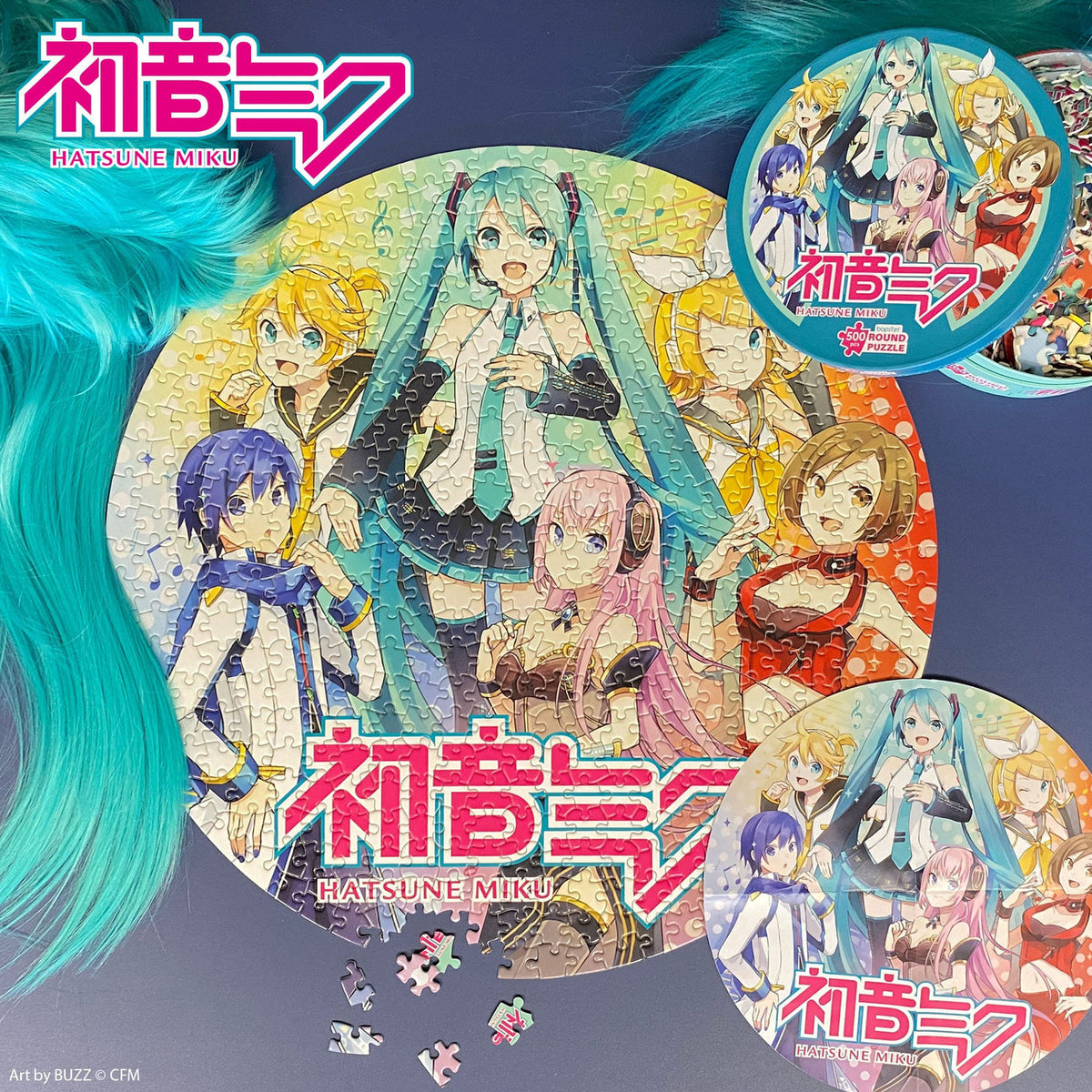 Zdjęcie produktu Okrągłe puzzle Hatsune Miku 500 elementów