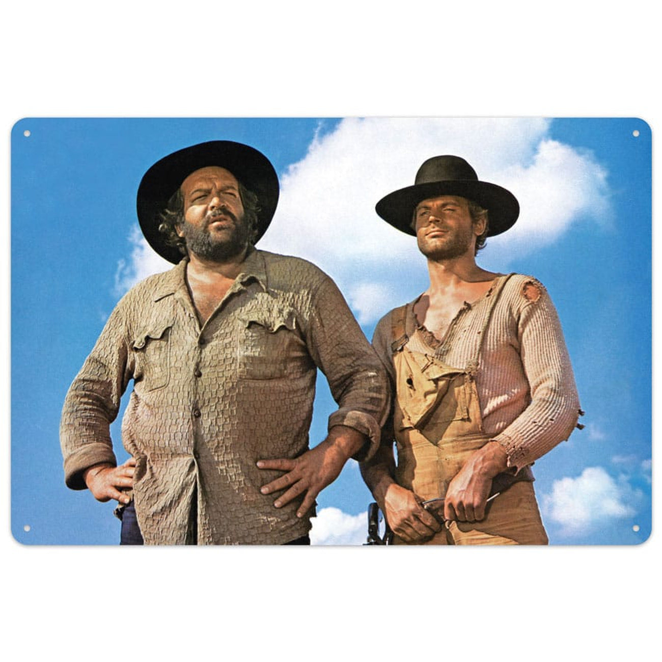 Zdjęcie produktu Metalowa tabliczka Bud Spencer & Terence Hill Błękitne niebo 20 x