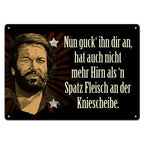 Zdjęcie produktu Metalowa tabliczka Bud Spencer No popatrz na niego,... 10 x 15 cm