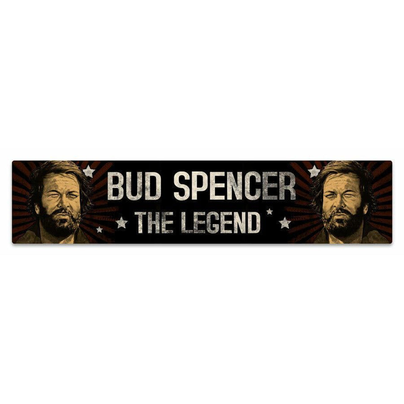 Zdjęcie produktu Metalowa tabliczka Bud Spencer z magnesem The Legend 16 x 3,5 cm