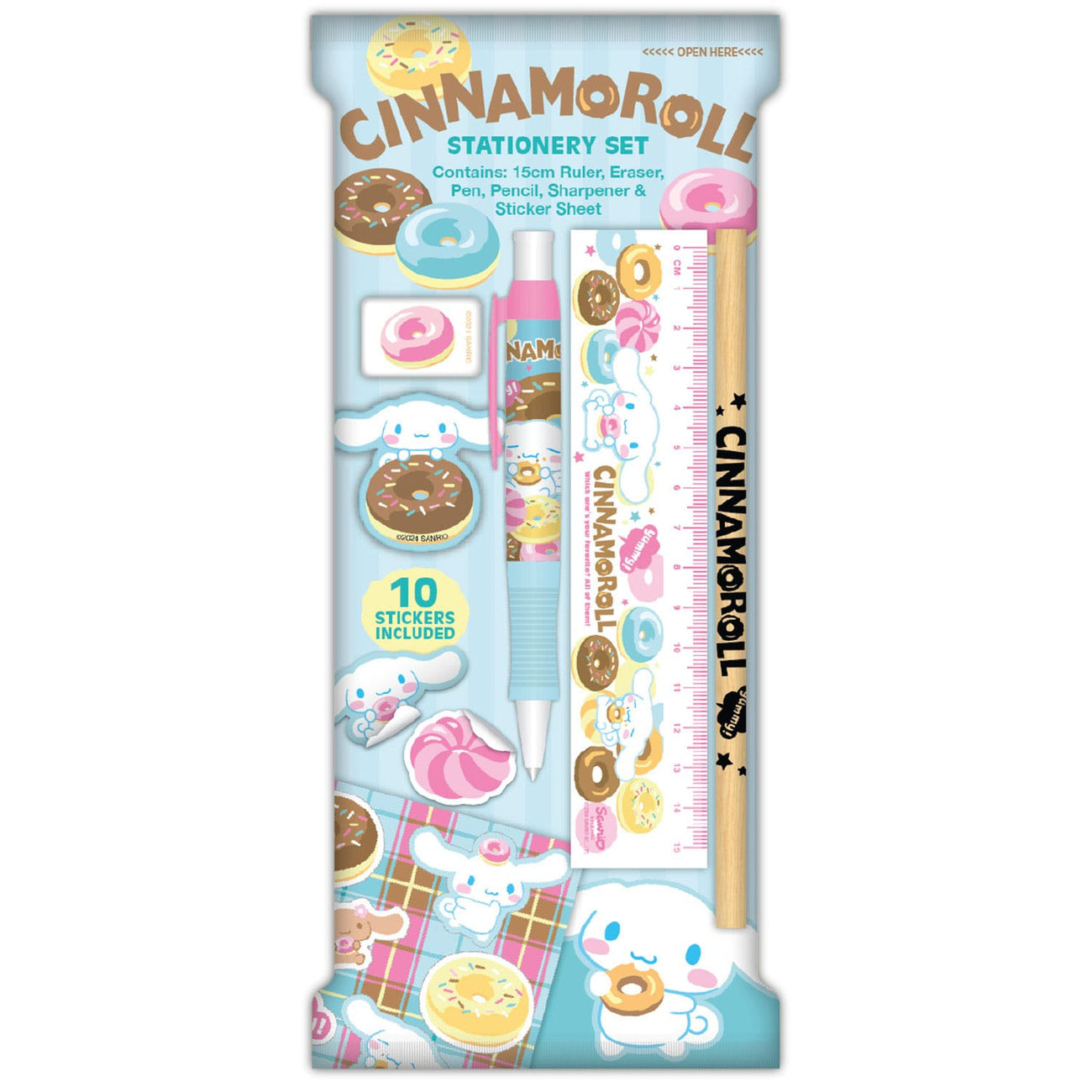 Zdjęcie produktu Zestaw piśmienniczy Sanrio Cinnamoroll, 6 szt.