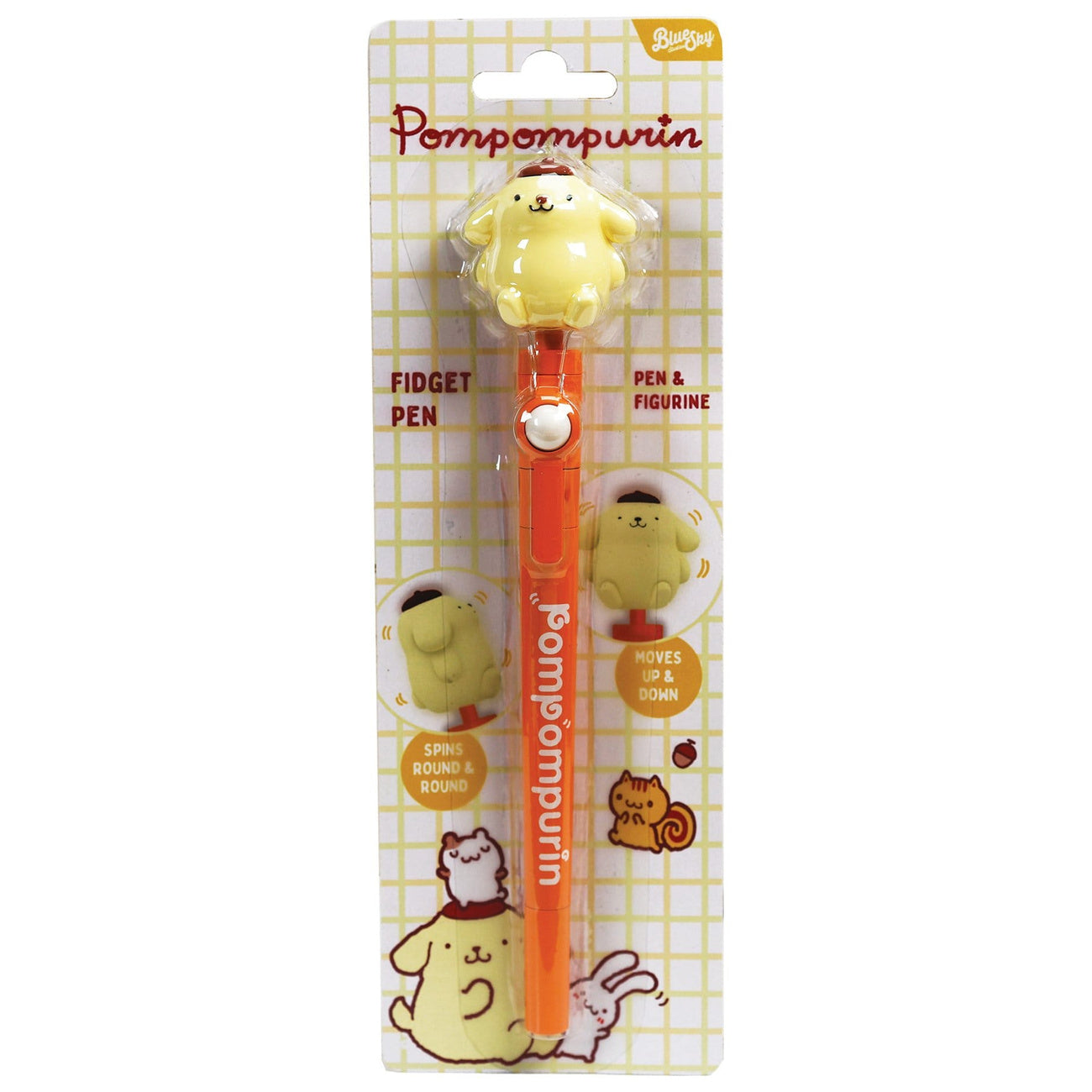 Zdjęcie produktu Pomarańczowy długopis fidget Sanrio Pompompurin
