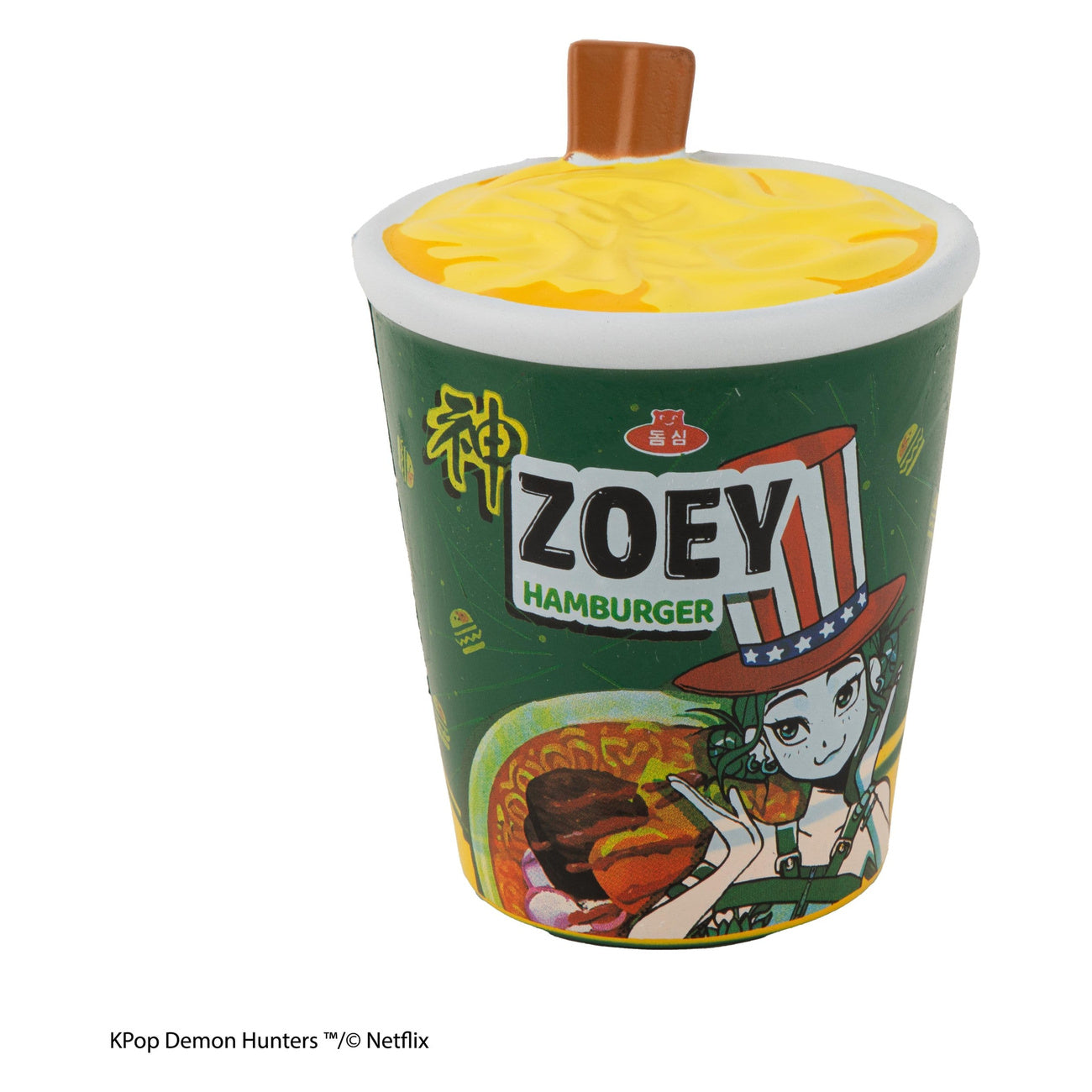 Zdjęcie produktu Figurka antystresowa Squishy KPop Demon Hunters Zoey Hamburger