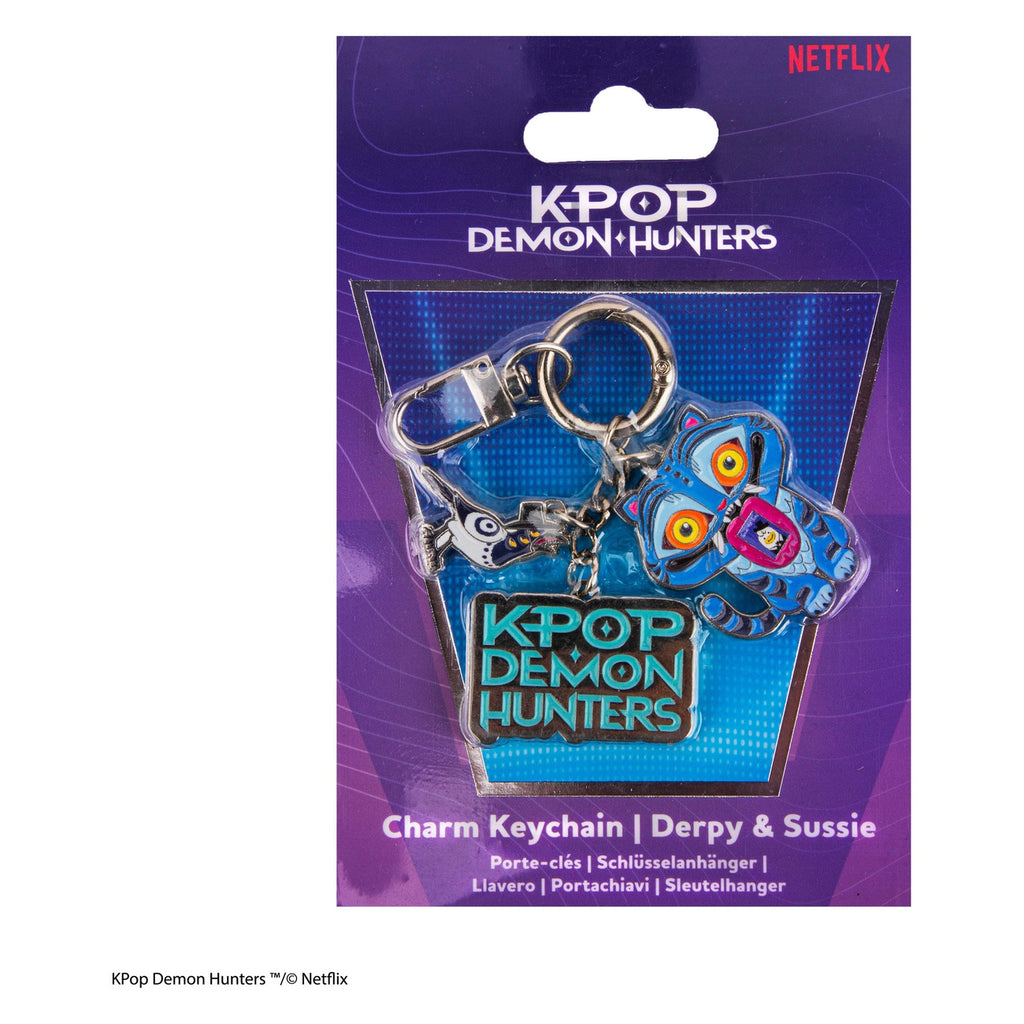 Zdjęcie produktu Brelok do kluczy z zawieszkami KPop Demon Hunters Derpy & Sussie