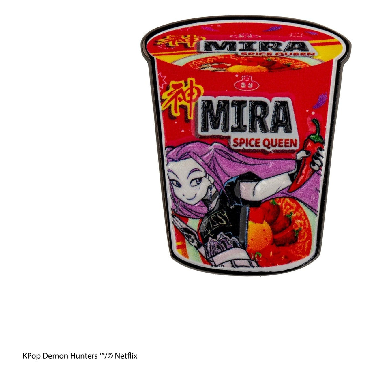 Zdjęcie produktu Przypinka KPop Demon Hunters Mira Spice Queen Noodles