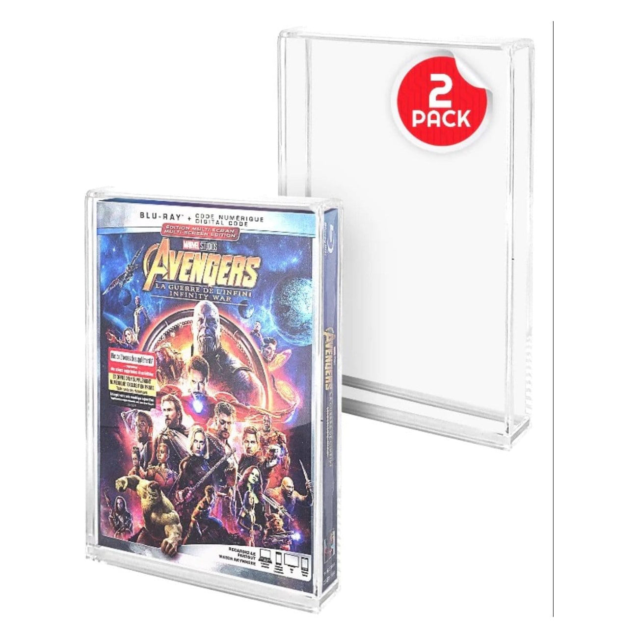 Zdjęcie produktu 2-pak akrylowych etui na PS3/PS4/Blu-ray/Xbox One