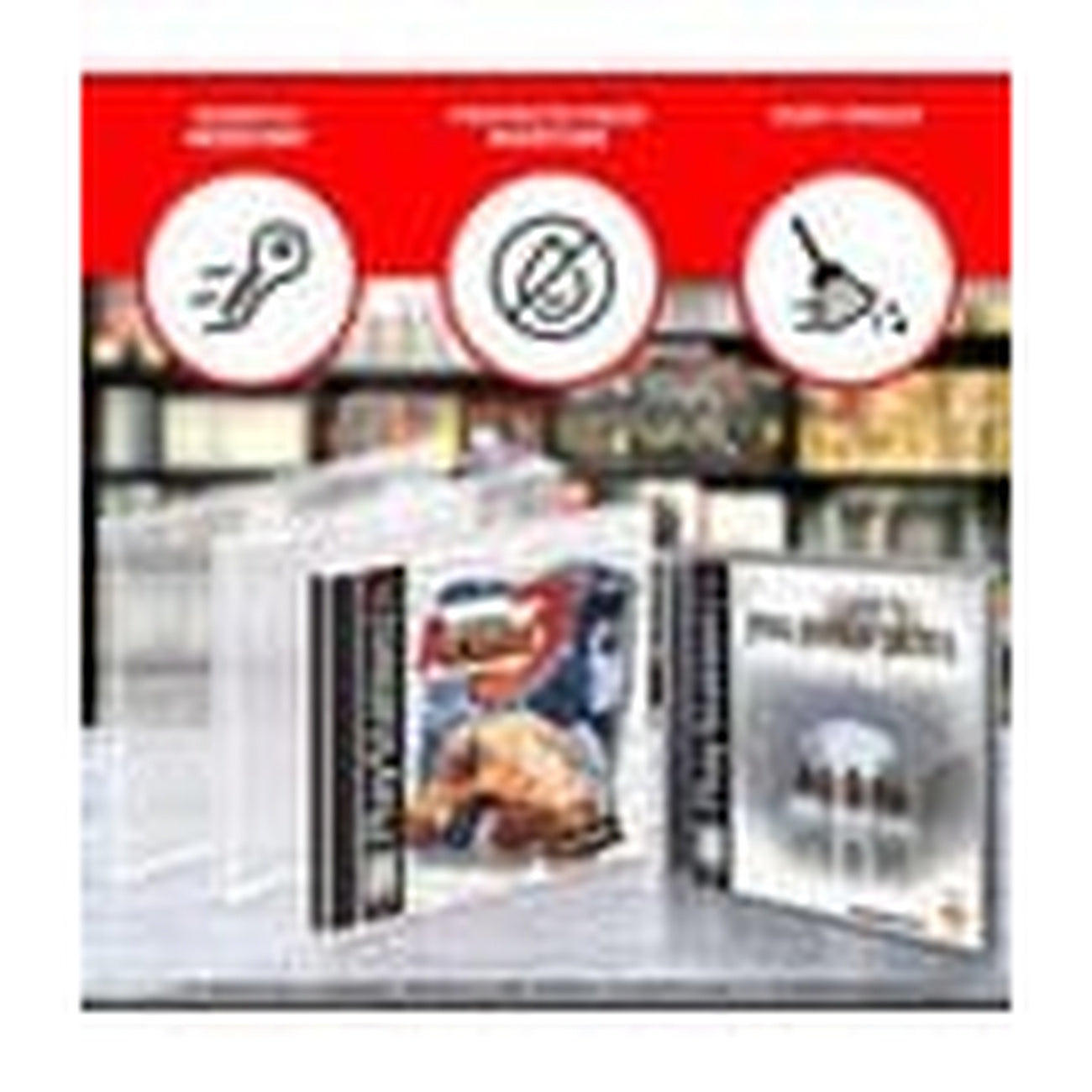 Zdjęcie produktu Zestaw 25 etui PET do Nintendo/PS1/pojedynczych płyt CD/Dreamcast