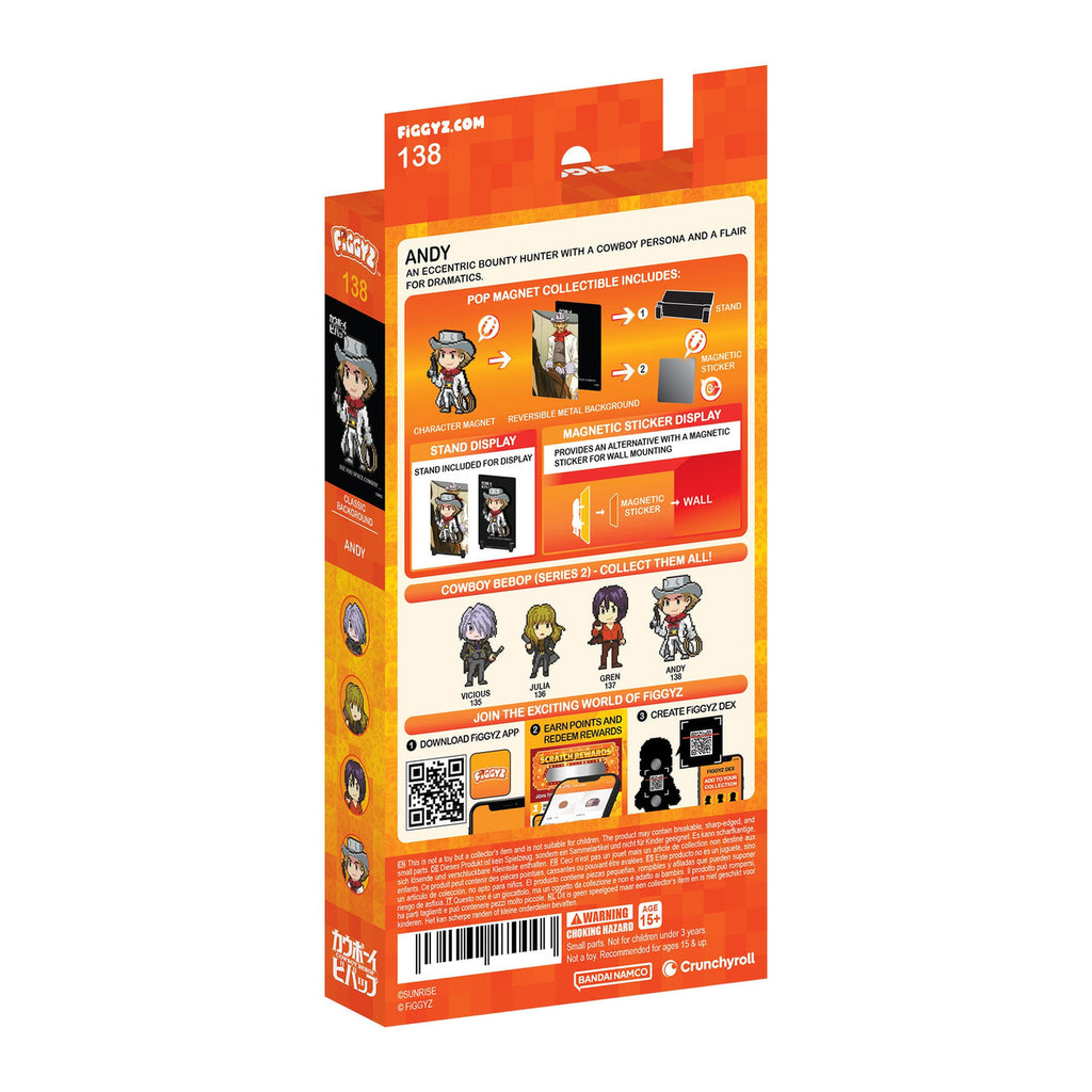 Zdjęcie produktu Magnetyczna figurka kolekcjonerska FiGGYZ Cowboy Bebop Andy 11 cm