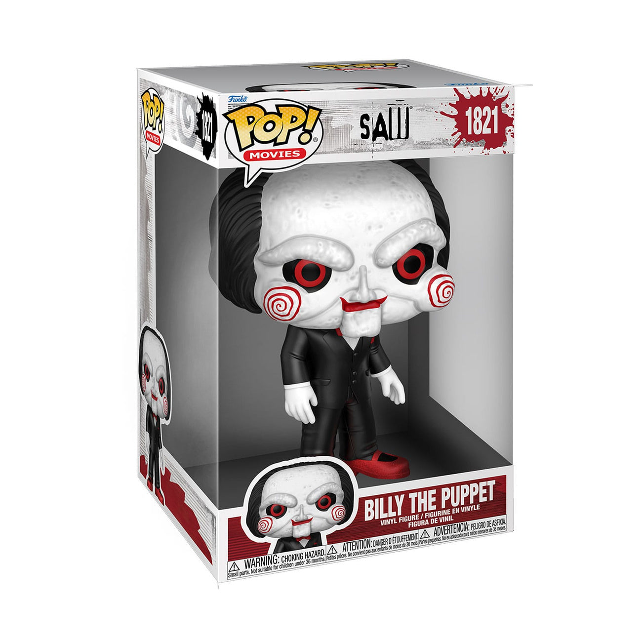 Zdjęcie produktu Saw Super Sized Jumbo POP! Movies Figurka Winylowa Billy the