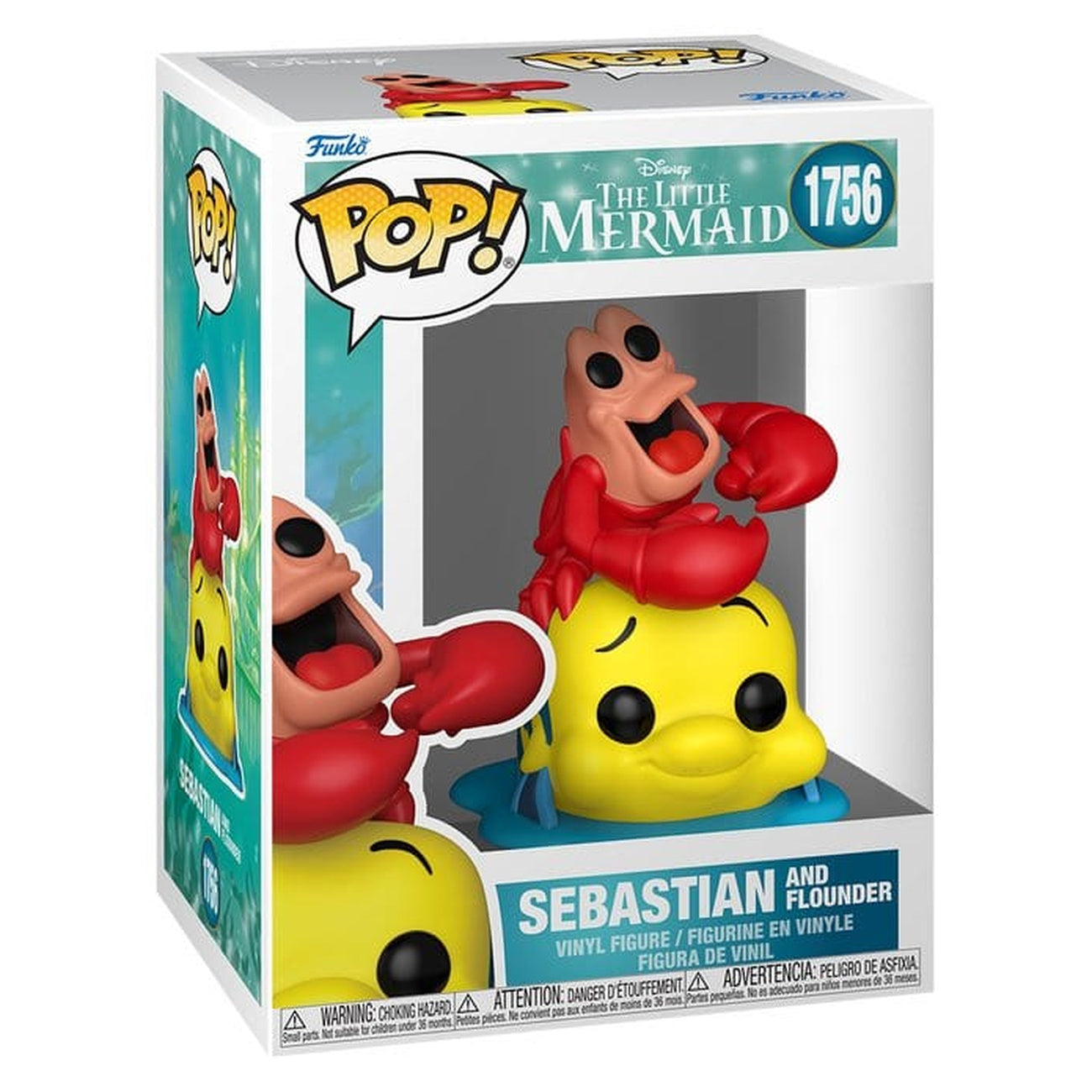 Product image Disney POP! Vinyl Figure: TLM S3 - Sebastian & Flounder 9 cm