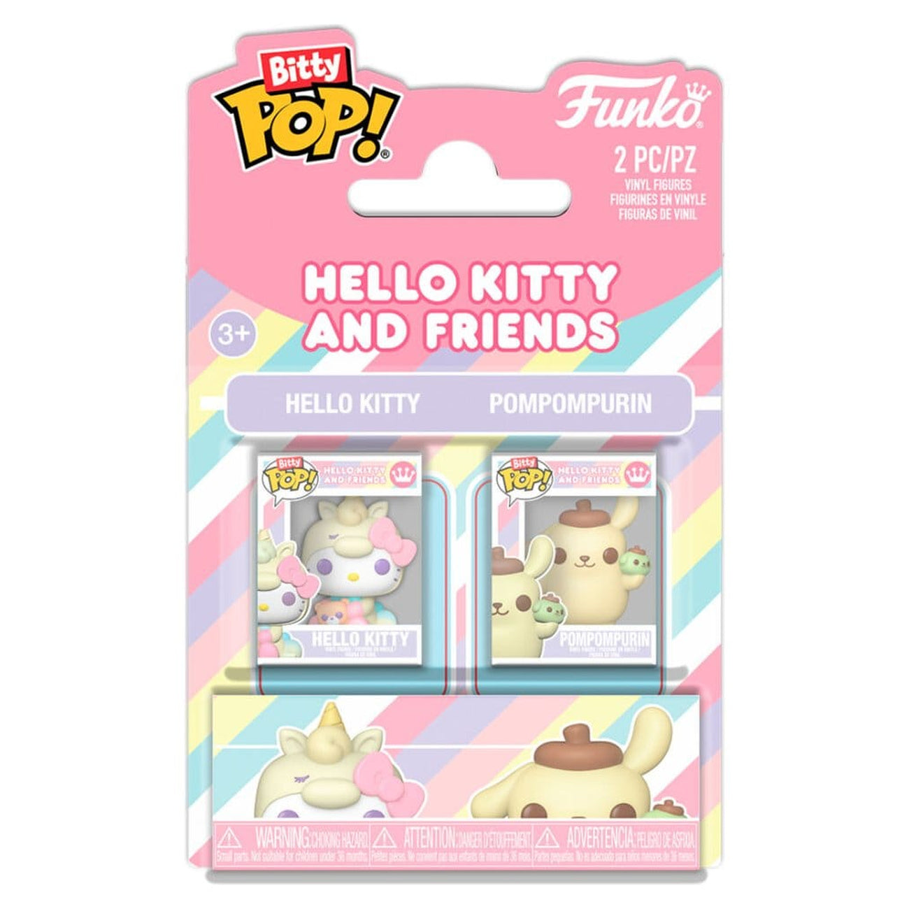 Zdjęcie produktu Figurki winylowe Sanrio Bitty POP! 2-pak HK & PomPom 2 cm
