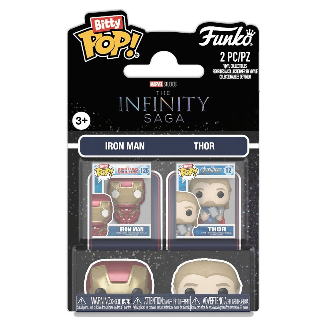 Product image Marvel IS Bitty POP! Vinyl Figures 2-Pack Iron Man & Thor 2 cm