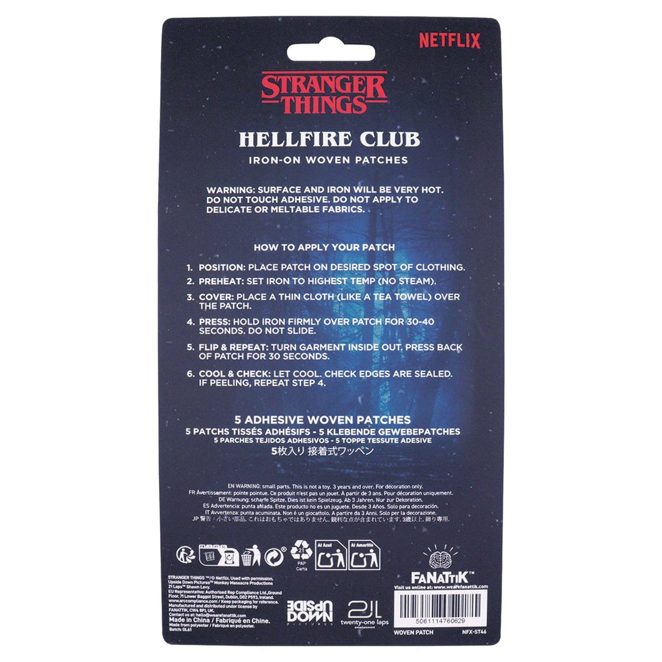 Zdjęcie produktu Stranger Things - Zestaw 5 naszywek materiałowych