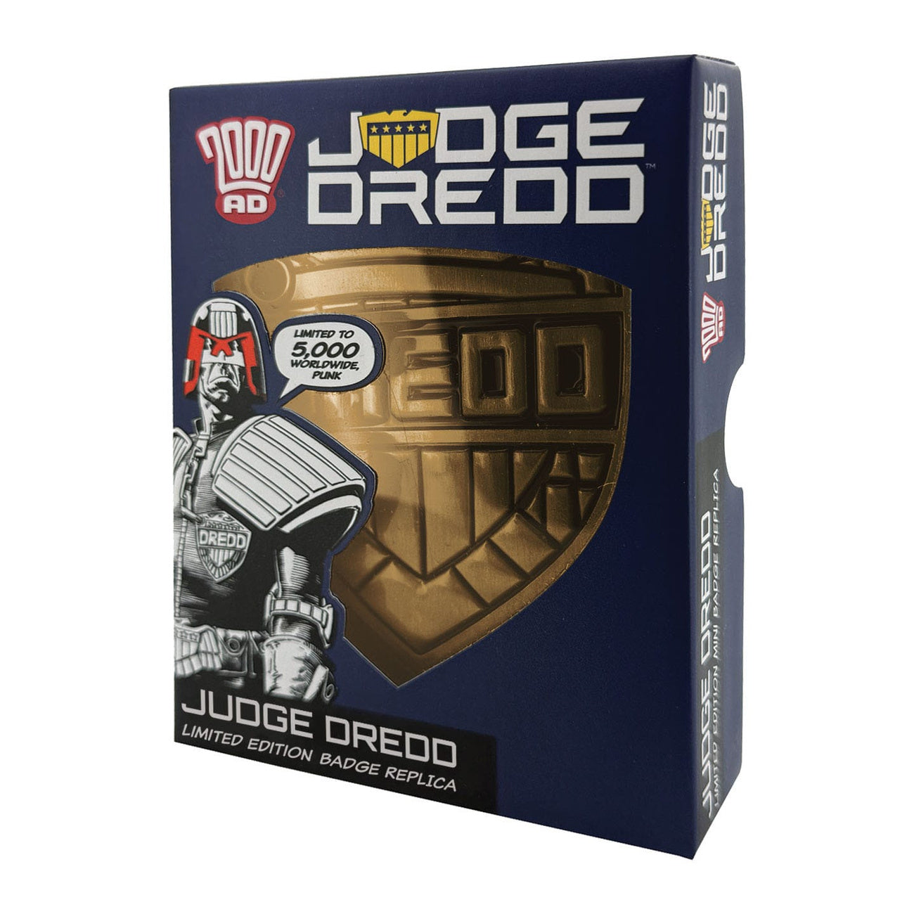 Zdjęcie produktu Replika odznaki Judge Dredd 2000 AD – Edycja limitowana