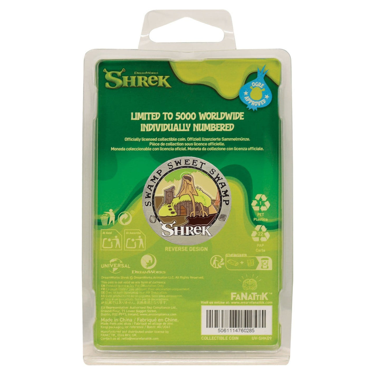 Zdjęcie produktu Moneta kolekcjonerska Shrek Swamp Sweet Swamp Limited Edition