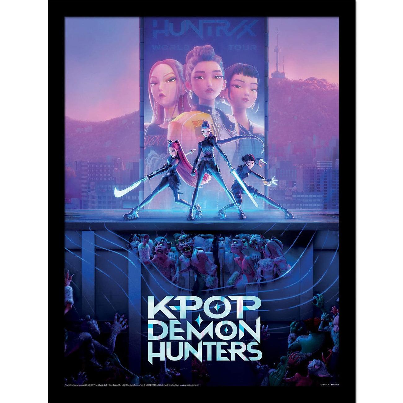 Zdjęcie produktu Plakat Collector Print KPop Demon Hunters w ramie Movie