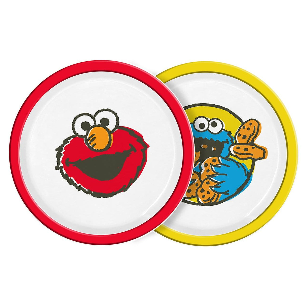 Zdjęcie produktu Ulica Sezamkowa Talerze Vintage Kids zestaw 2 szt. 22 cm