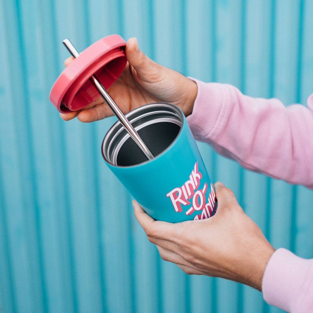 Zdjęcie produktu Kubek Stranger Things Rink-O-Mania ze słomką 550 ml