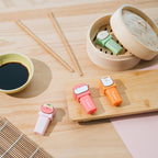 Zdjęcie produktu Pusheen - zestaw 4 zakreślaczy Sushi Roll z topperami