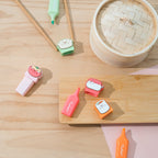 Zdjęcie produktu Pusheen - zestaw 4 zakreślaczy Sushi Roll z topperami