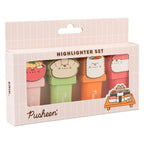 Zdjęcie produktu Pusheen - zestaw 4 zakreślaczy Sushi Roll z topperami