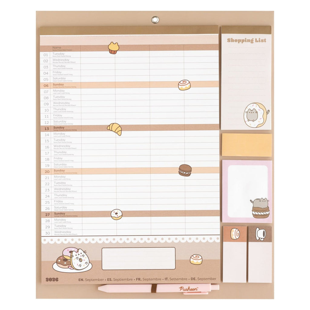 Zdjęcie produktu Magnetyczny planer Pusheen 2026/27 30 x 35 cm