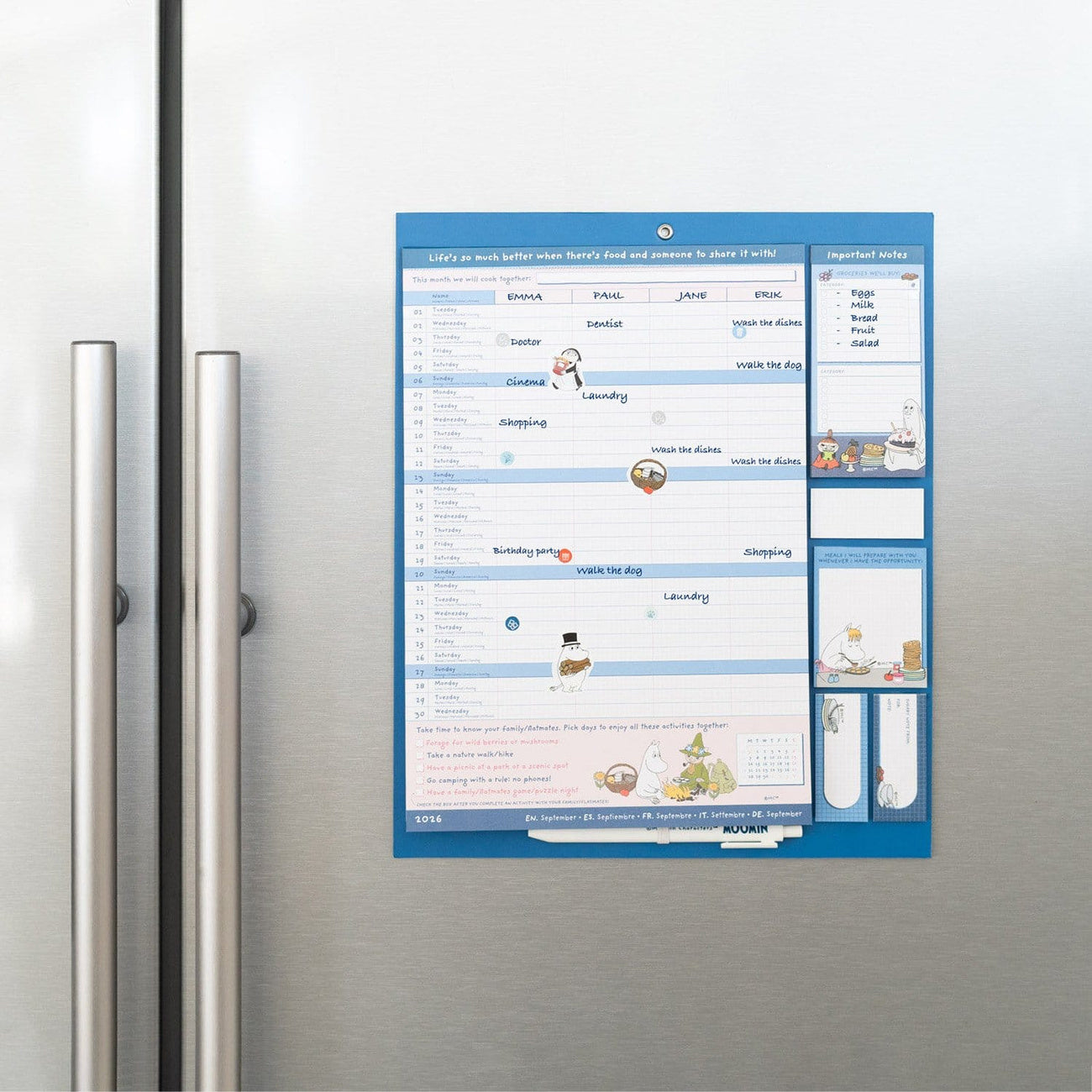 Product image Moomin Magnetic Planner 2026/27 30 x 35 cm