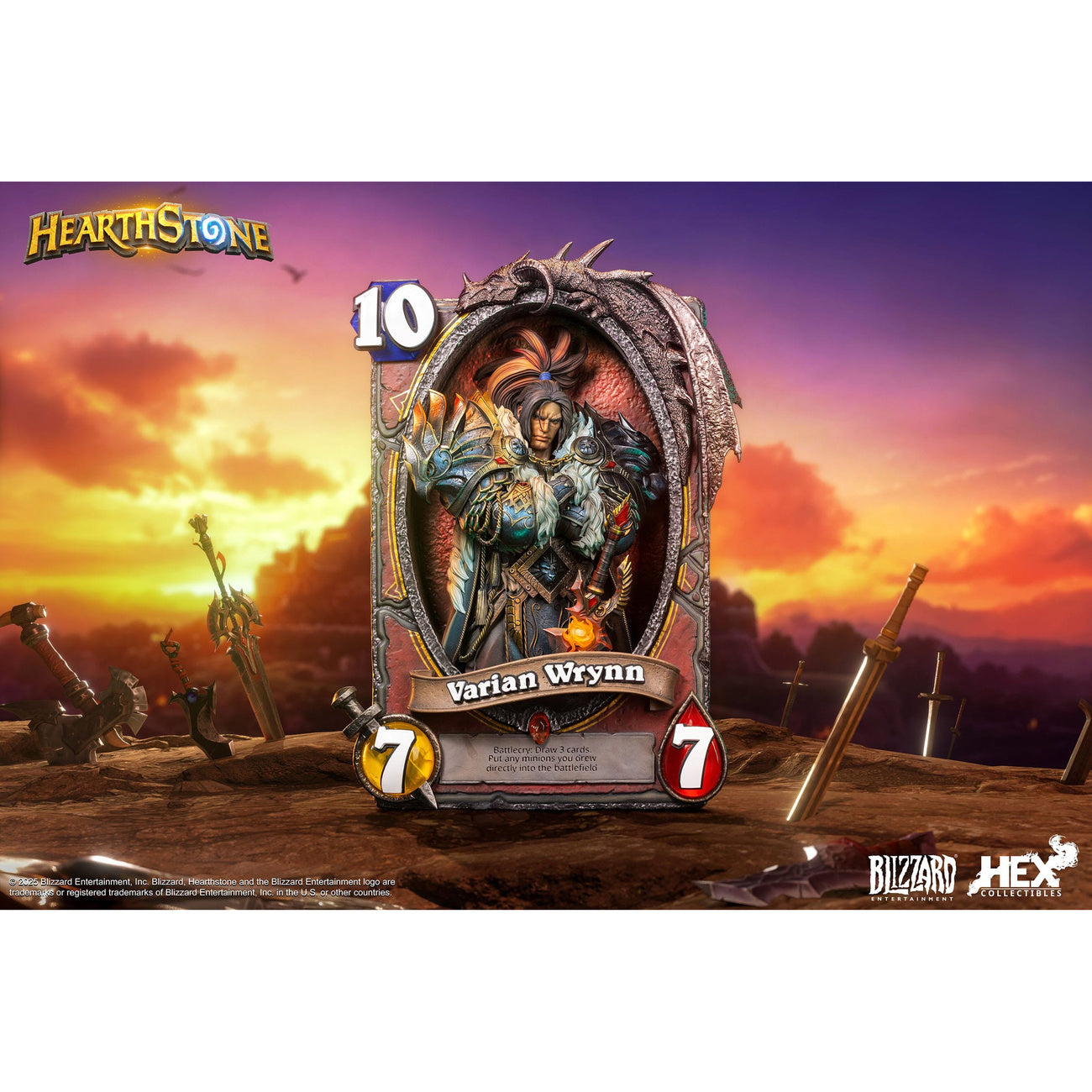 Zdjęcie produktu Figurka 3D Art Frame Hearthstone Varian Wrynn 31 cm