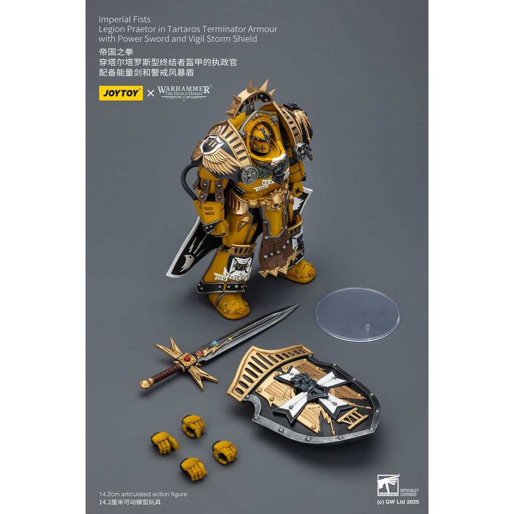 Zdjęcie produktu Figurka akcji Warhammer Imperial Fists Legion Praetor w pancerzu Tartaros Terminator