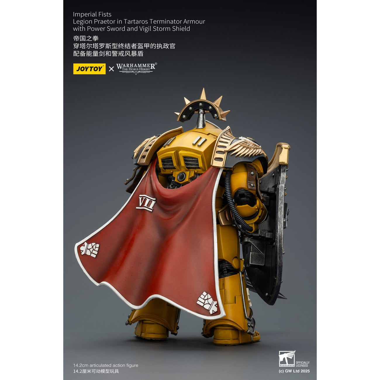 Zdjęcie produktu Figurka akcji Warhammer Imperial Fists Legion Praetor w pancerzu Tartaros Terminator