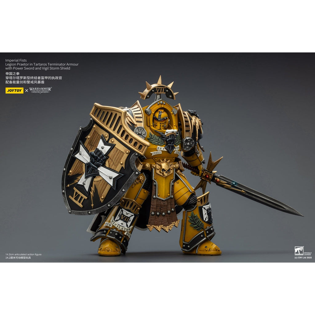 Zdjęcie produktu Figurka akcji Warhammer Imperial Fists Legion Praetor w pancerzu Tartaros Terminator