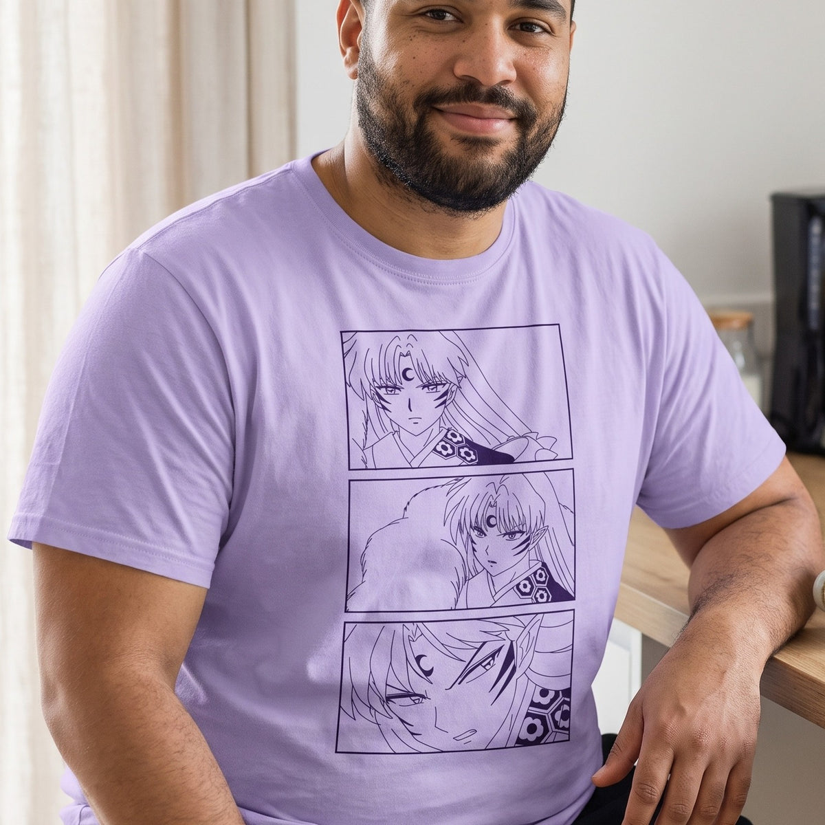 Zdjęcie produktu T-shirt Sesshomaru dla fanów InuYasha