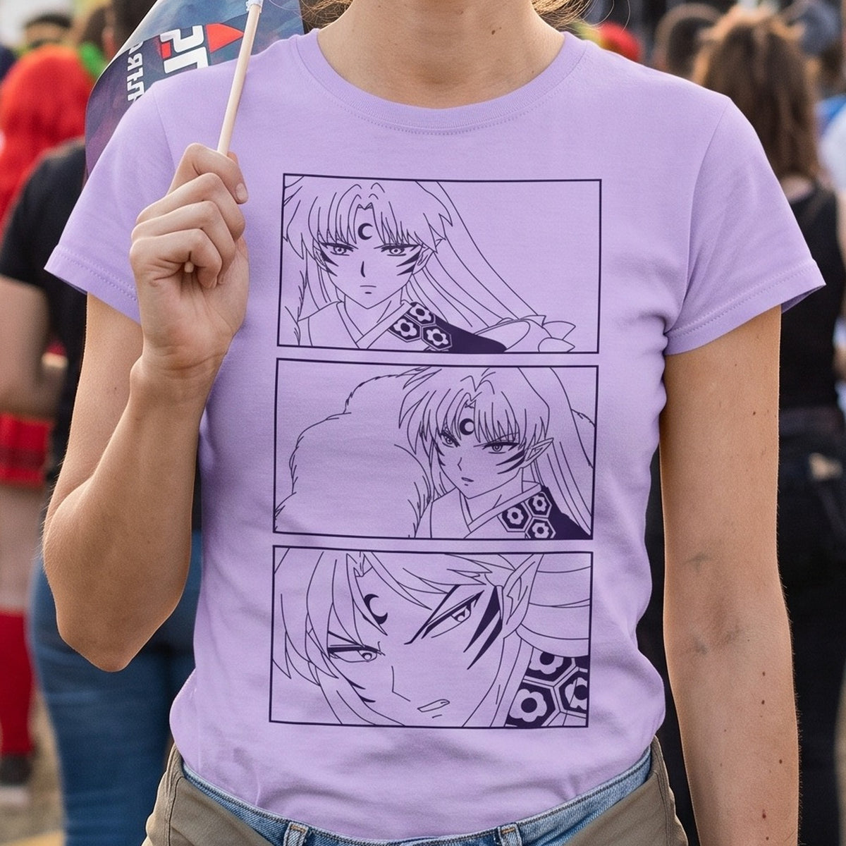 Zdjęcie produktu T-shirt Sesshomaru dla fanów InuYasha